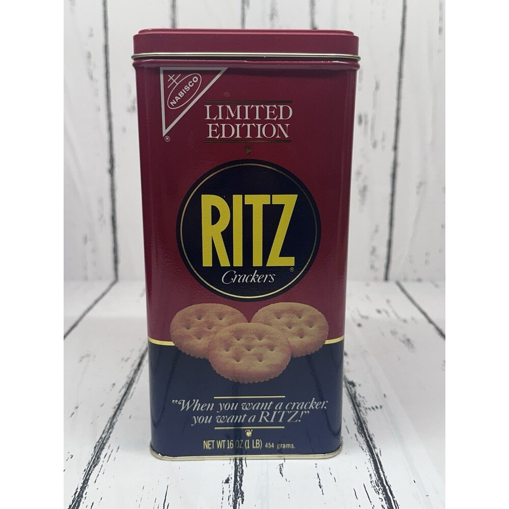 Vintage 1987 Nabisco Ritz Cracker Limited Edition Tin Collectible